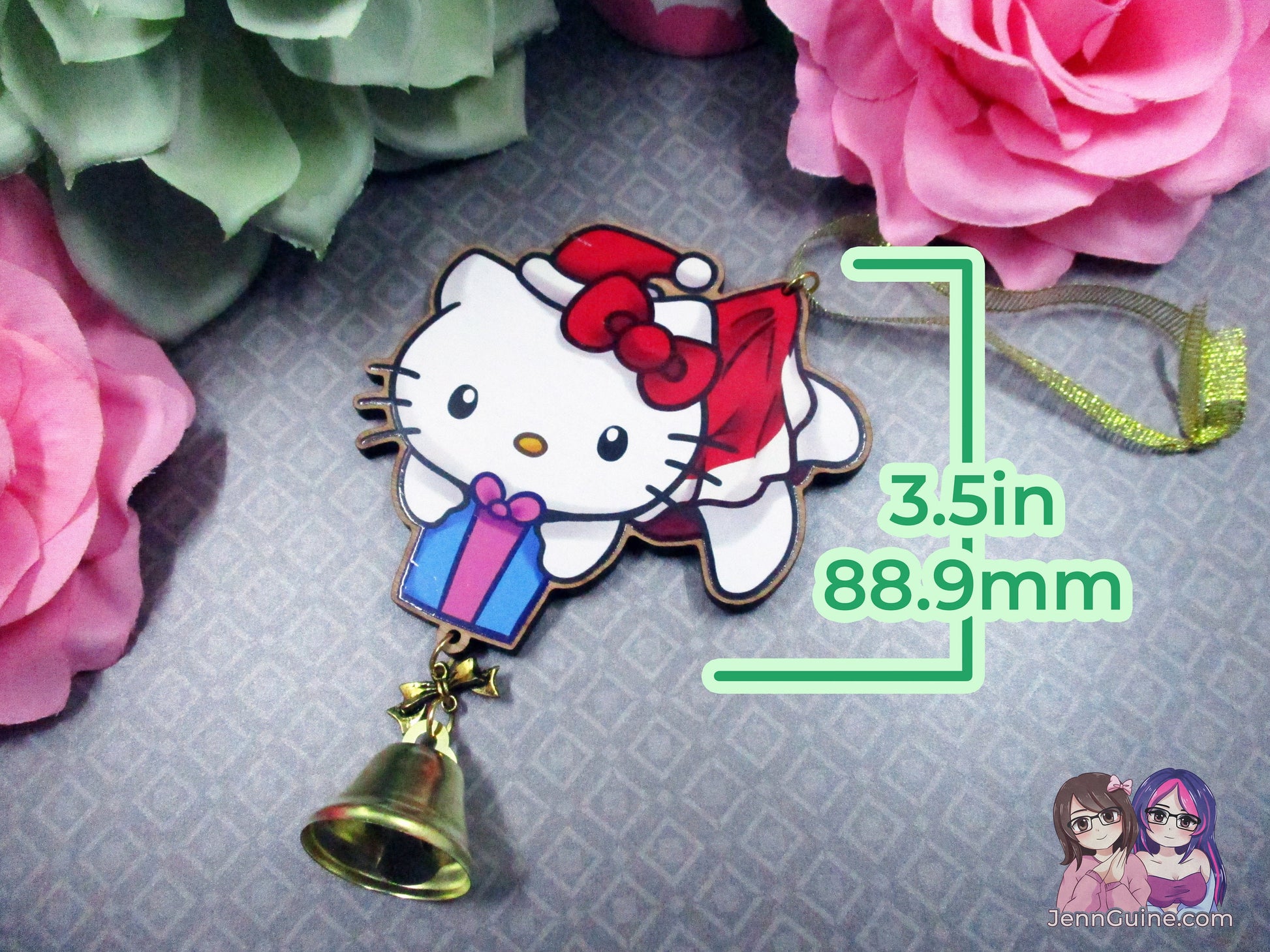 Sanriocore Hello Kitty Christmas Ornament (read description) | Comes with a 4x6in Print of the Artwork | No planned restocks