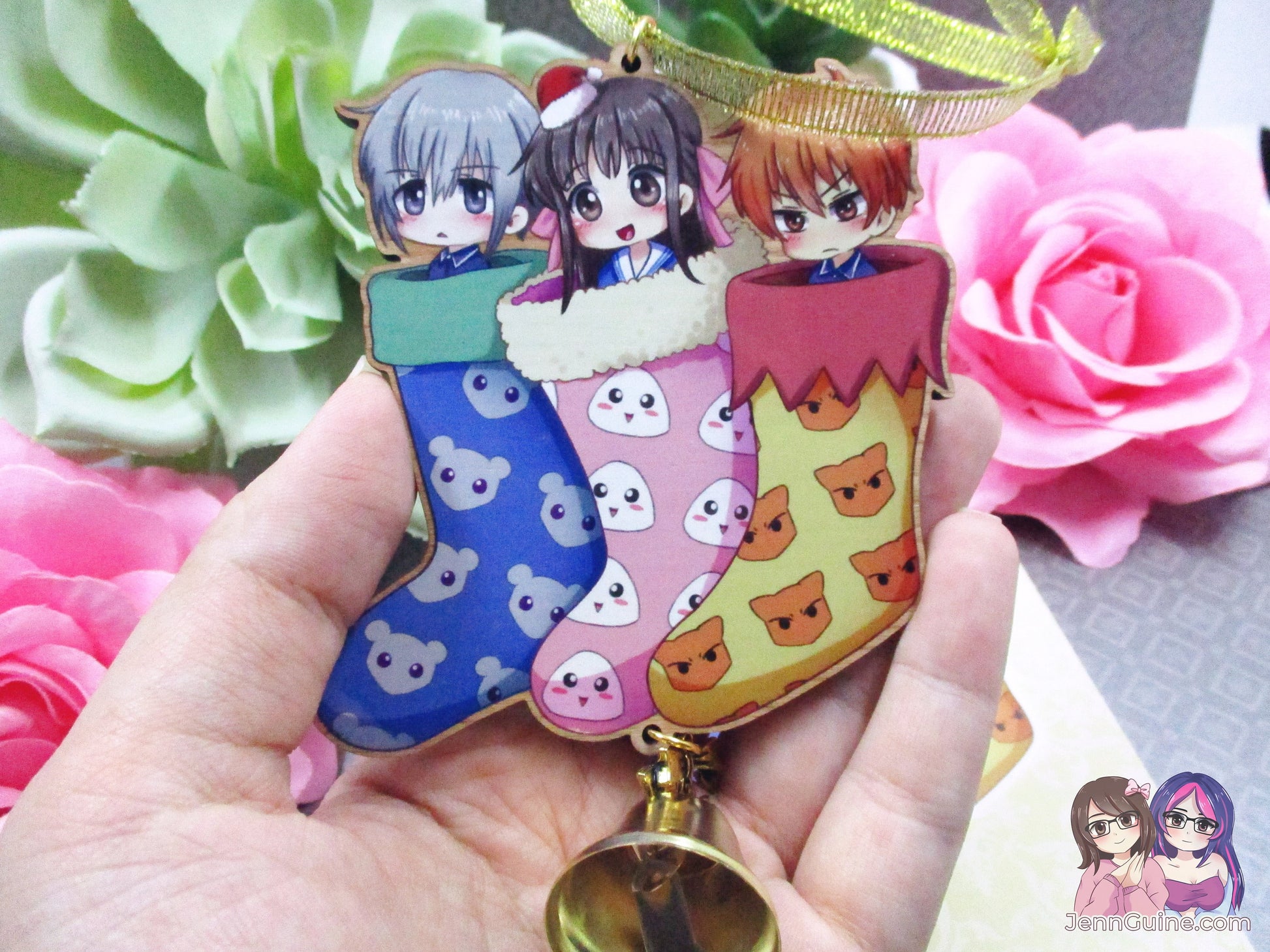Fruits Basket Wooden Christmas Ornament (read description) | Comes with a 4x6in Print of the Artwork | No planned restocks