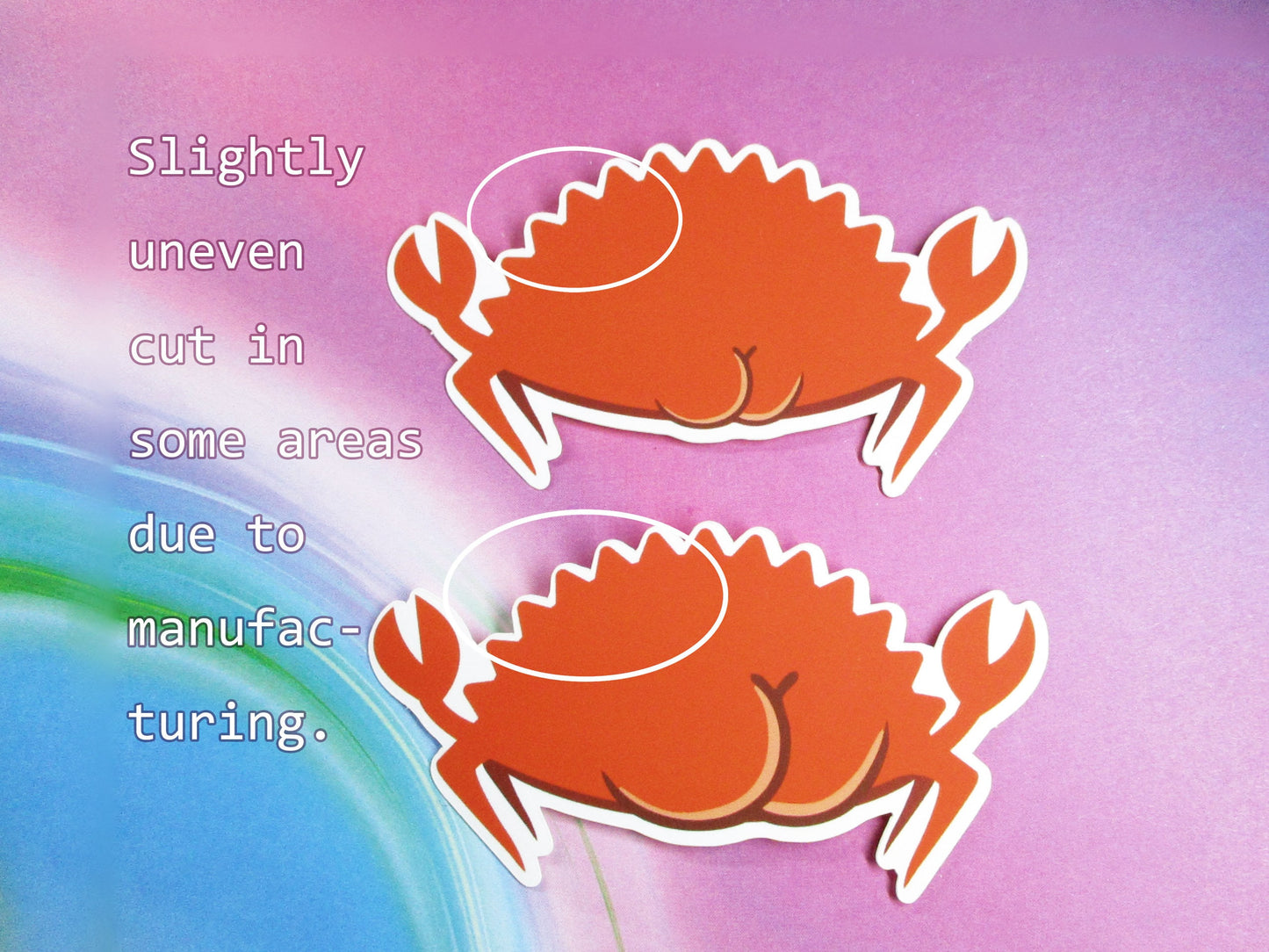 Thicc Rustacean Crab Crustacean Ferris Rust Programming Language Coder Vinyl Sticker - Weatherproof Waterproof meme