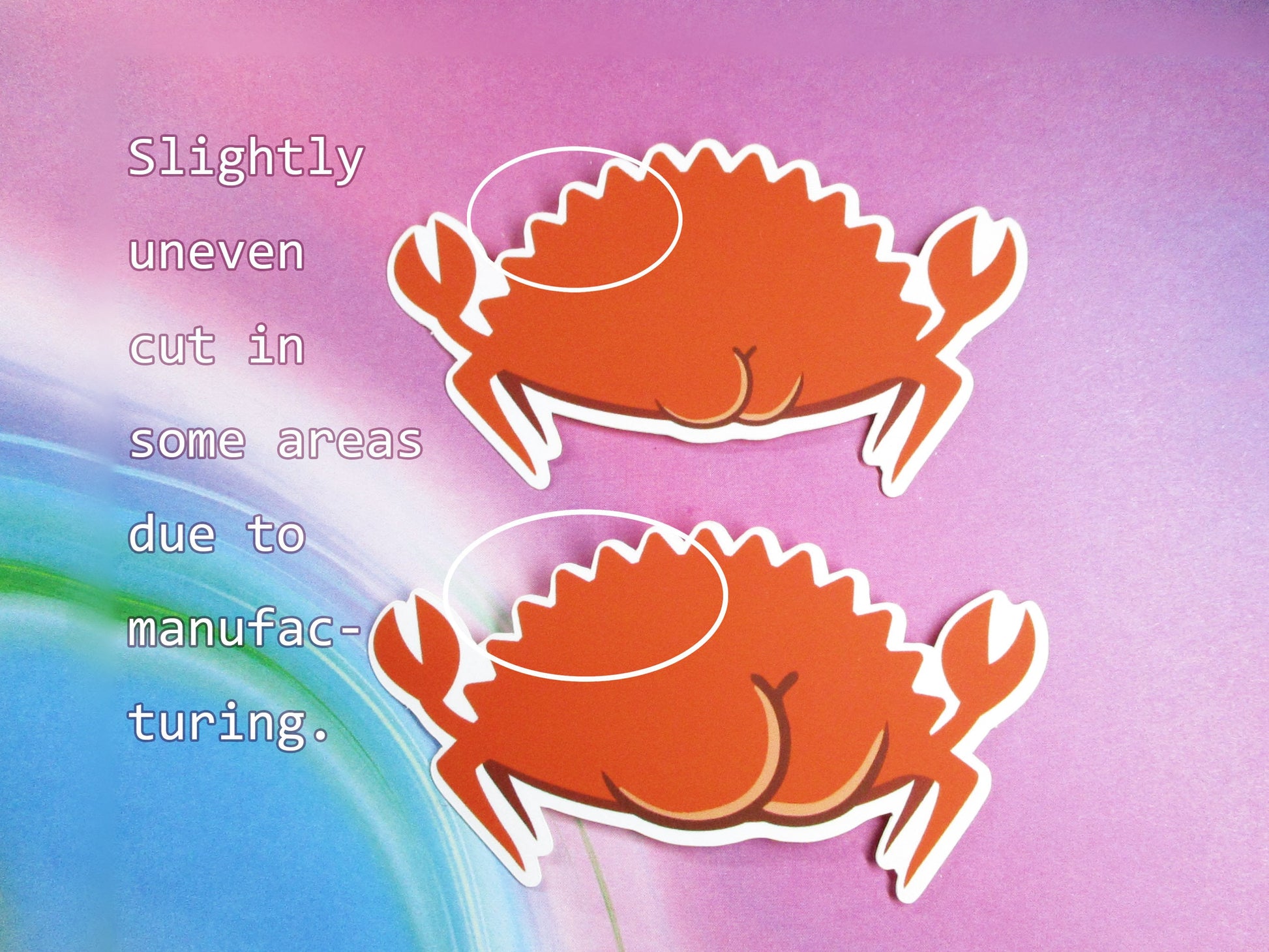 Thicc Rustacean Crab Crustacean Ferris Rust Programming Language Coder Vinyl Sticker - Weatherproof Waterproof meme