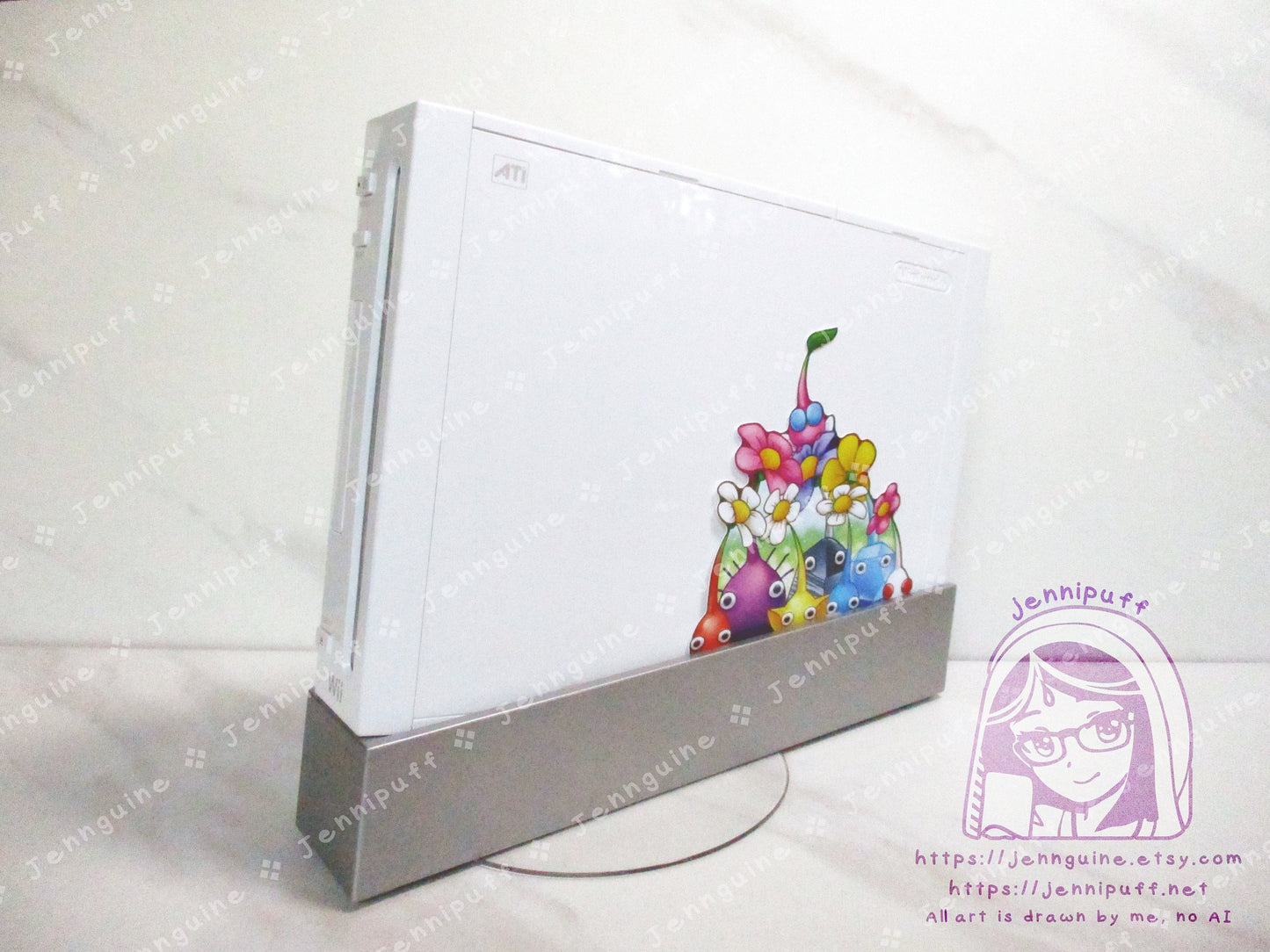 Pikmin Bloom Flower 4in Peeker Peeking Sticker Die-Cut Decal Cute Kawaii Retro Anime Gift Peek Video Game Flowers Blossom Leaves Cozy Game
