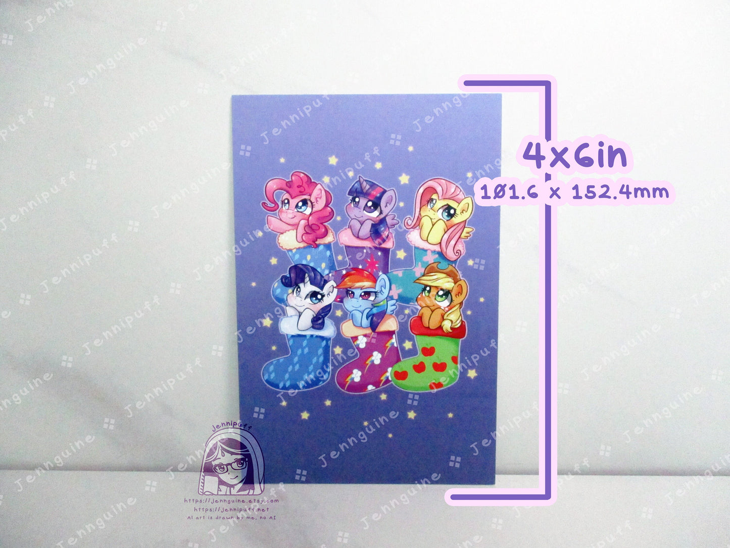 Christmas 2022 4x6in Prints, MLP, Fru!ts Basket, Hell0 K!itty, Eeveelution, Sakamoto N!chijou, Deltarune, Bee and Puppycat, Princess Peach