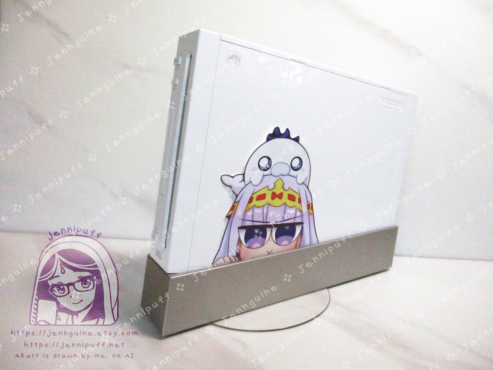 Sleepy Princess in the Demon Castle 4in Peeker Peeking Sticker Die-Cut Decal Cute Kawaii Anime Gift Peek AnimeGirl Suya Princess Syalis Sya