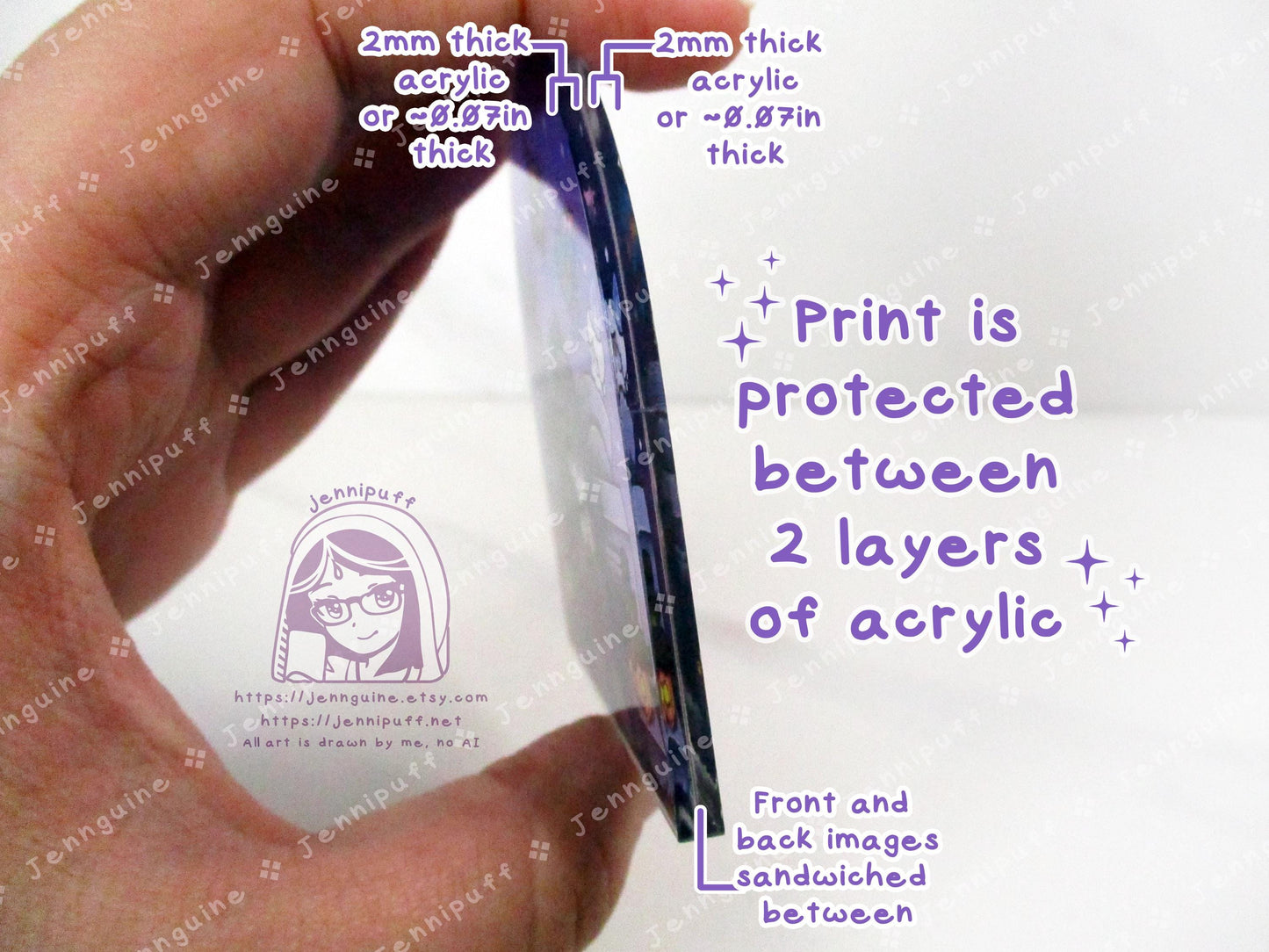 Héxx Mäníäc Ghost Type PKMN Graveyard | Oversize Double Sided 3in Acrylic Keychain | Gift for Poke and Anime Fan Nerd Kawaii Video Game TCG