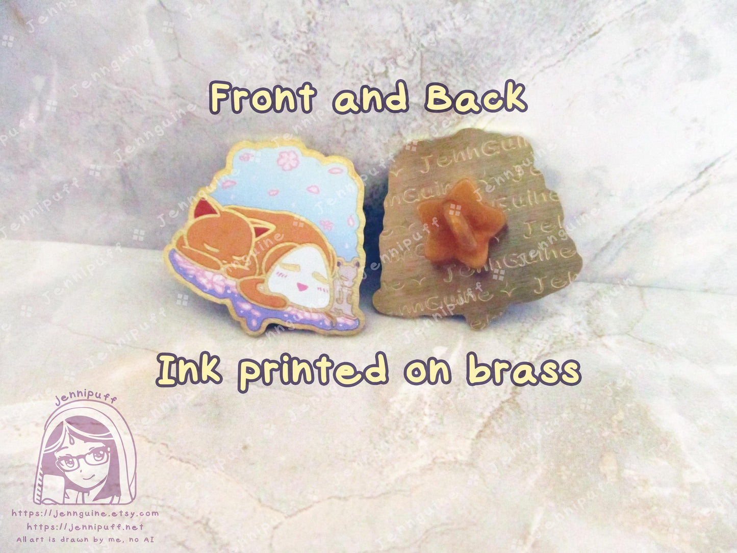 Gold Fruít Baskèt Fruba Furuba Tohru Yuki Kyo Riceball Onigiri Cat Rat Zodiac 35mm 1.375in Eco Metal Pin Printed Brass Engraved Enamel Pin