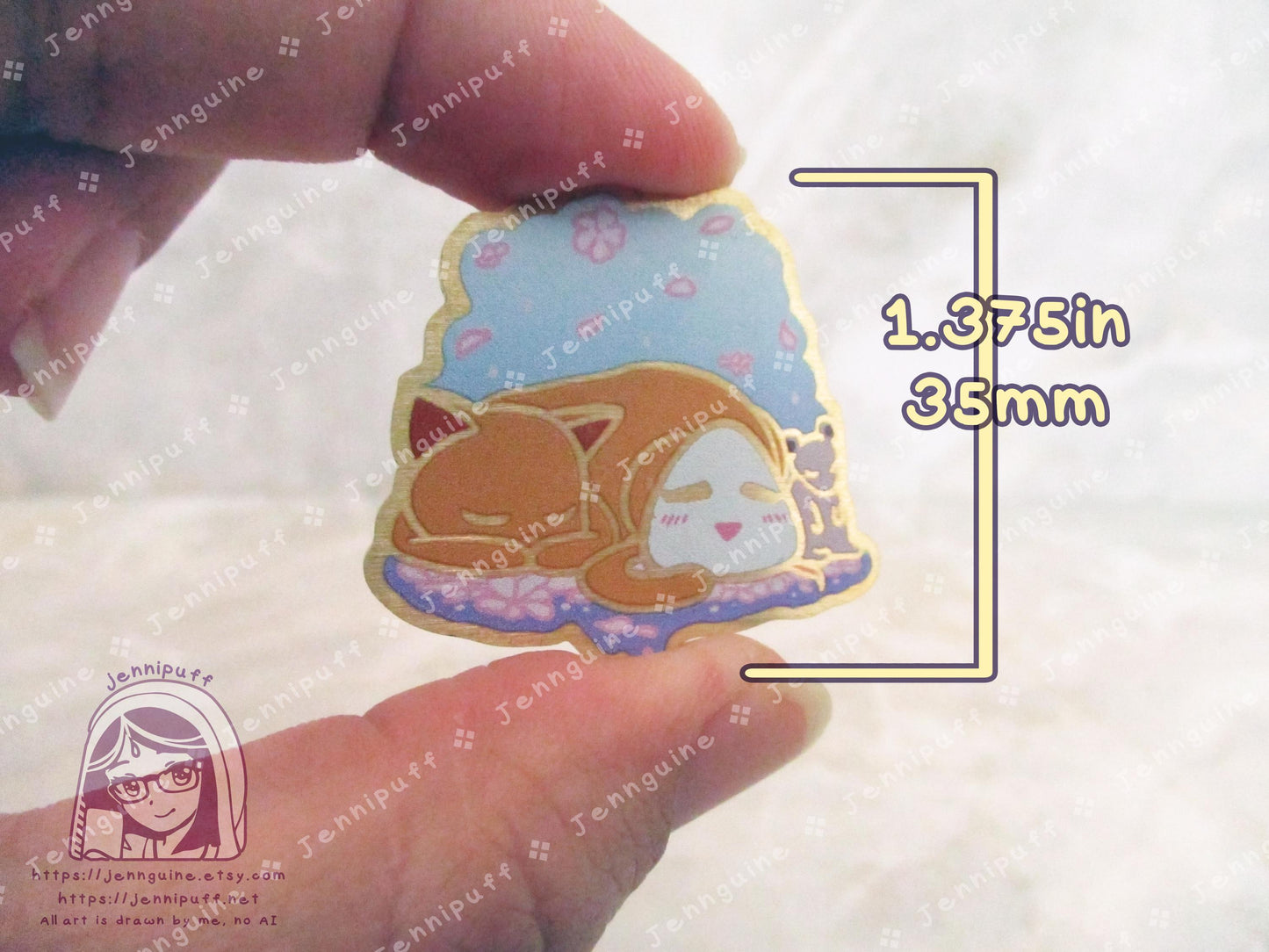 Gold Fruít Baskèt Fruba Furuba Tohru Yuki Kyo Riceball Onigiri Cat Rat Zodiac 35mm 1.375in Eco Metal Pin Printed Brass Engraved Enamel Pin