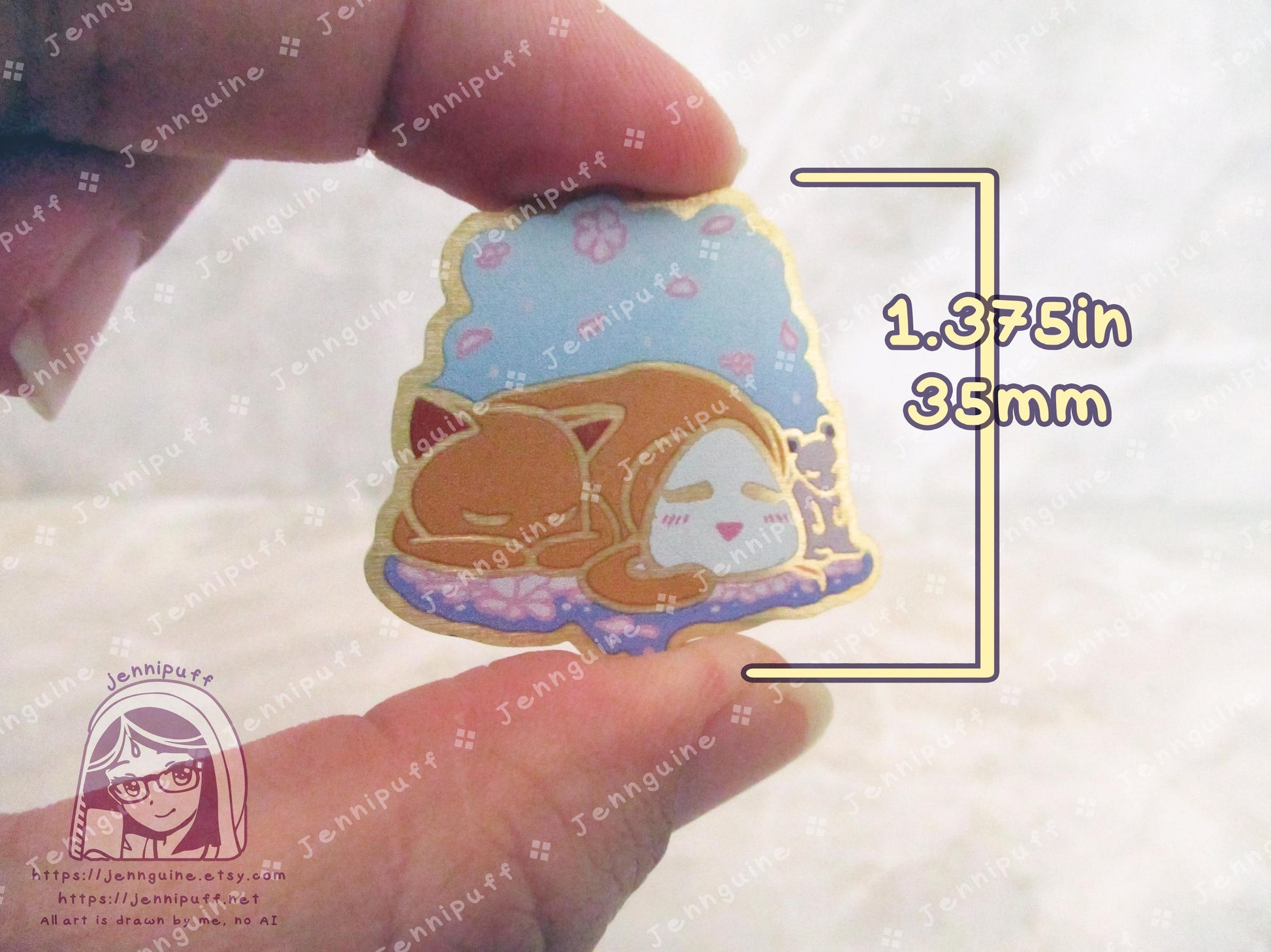 Gold Fruít Baskèt Fruba Furuba Tohru Yuki Kyo Riceball Onigiri Cat Rat Zodiac 35mm 1.375in Eco Metal Pin Printed Brass Engraved Enamel Pin