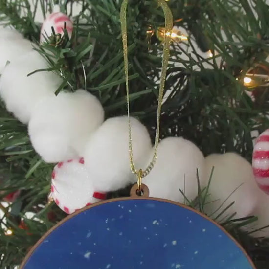 LóZ BótW TótK Wooden Christmas Ornament | Includes 4x6in Print | Línk and Zéldà Blúpéé Snowman Holiday Decoration Gift Video Game Lover