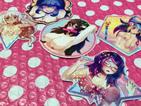 NSFW Holo Sticker - RO500 ro-chan 3in Die-Cut Sticker NSFW 18+ - JennGuine