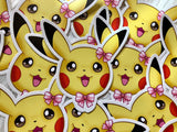 Pokemon 3in Die-Cut Sticker - Pikachu or Eevee or Jigglypuff - JennGuine