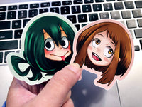 My Hero Academia 3in Die-Cut Sticker - Froppy or Uravity - JennGuine
