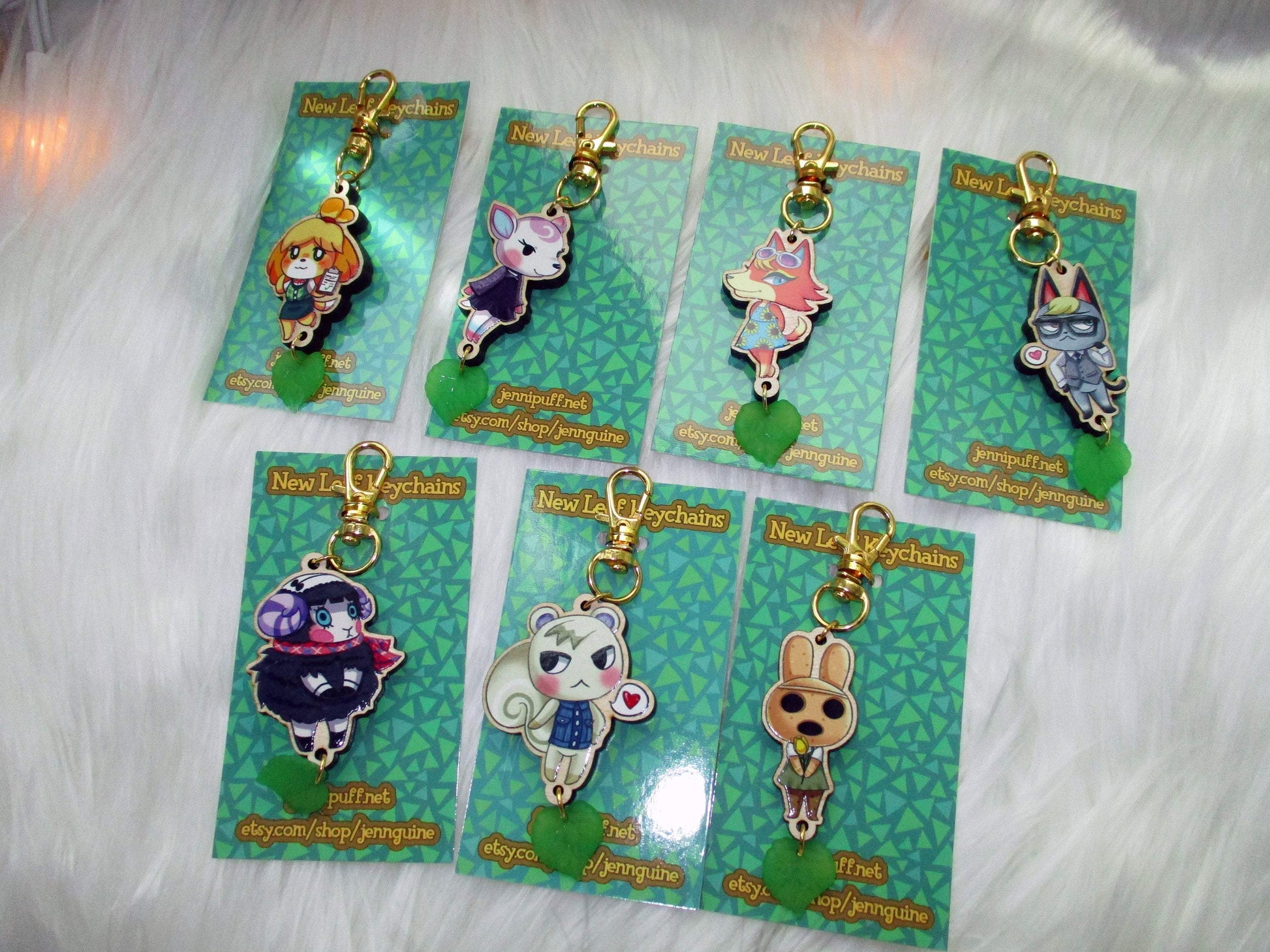 Animal Crossing Wooden Keychain - Muffy OUT OF STOCK [retired] - JennGuine