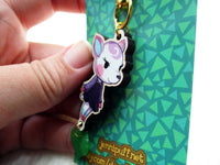 Animal Crossing Wooden Keychain - Diana - JennGuine