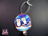 Wooden Christmas Ornament - Penguin Family (read description) - JennGuine