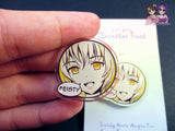 Sketchy Anime Character Trait Pin - Feisty (pick your own trait!) - JennGuine