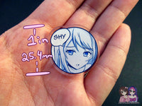 Sketchy Anime Character Trait Pin - Shy (pick your own trait!) - JennGuine