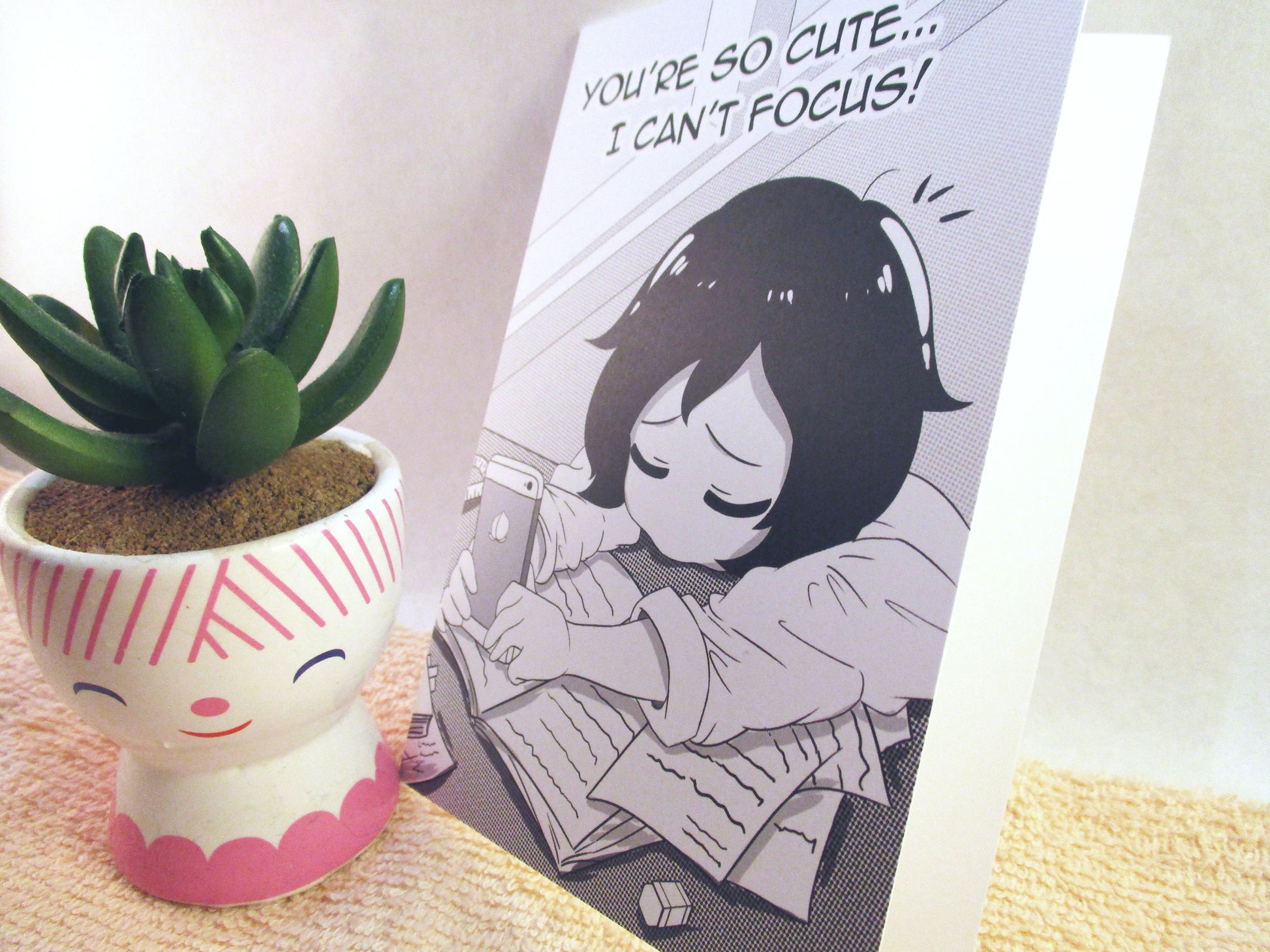 4x6in Anime Greeting Card - You're Cute (MISPRINT) - JennGuine