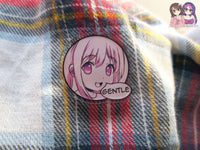 Sketchy Anime Character Trait Pin - Gentle (pick your own trait!) - JennGuine