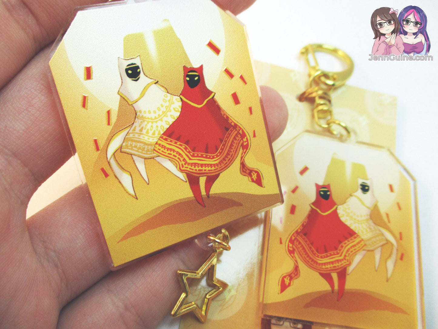Journey Travelers White Robe and Red Robe Double Sided 2.5in Acrylic Keychain