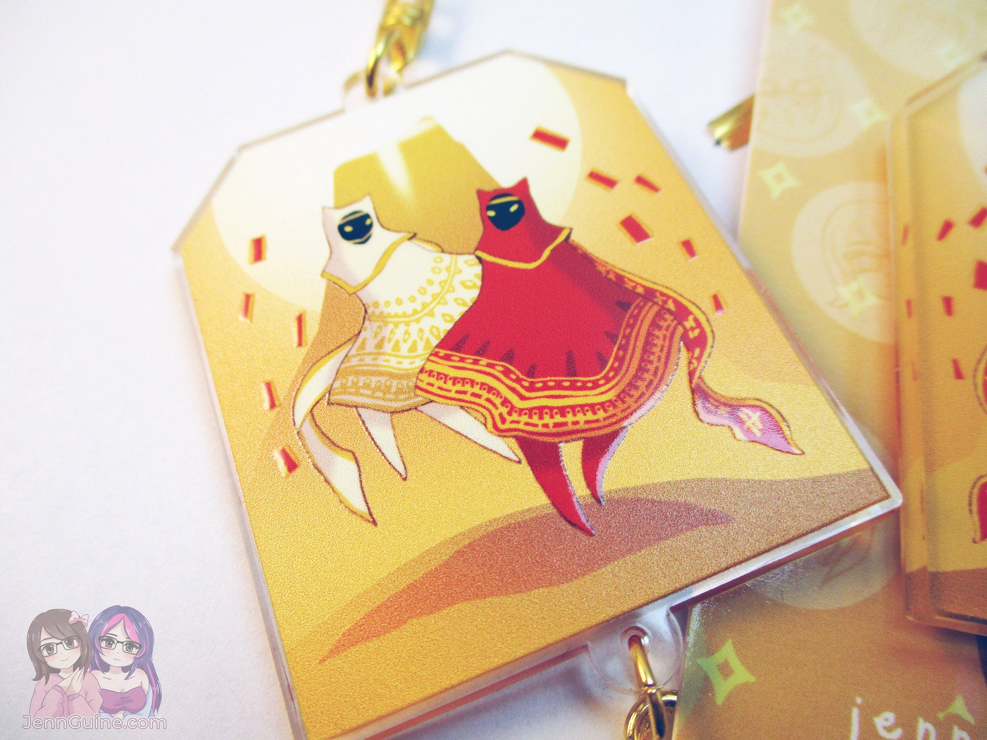 Journey Travelers White Robe and Red Robe Double Sided 2.5in Acrylic Keychain
