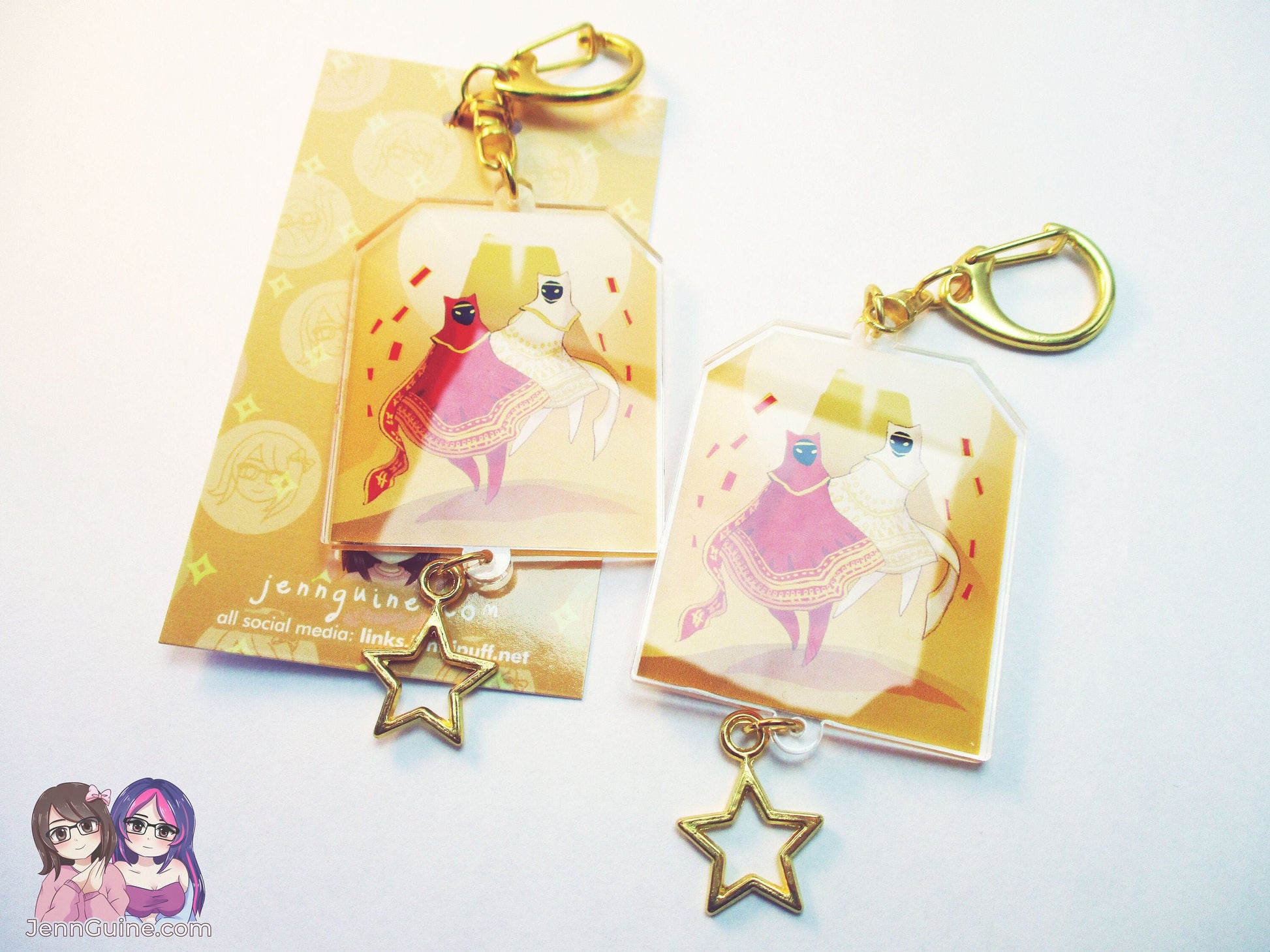 Journey Travelers White Robe and Red Robe Double Sided 2.5in Acrylic Keychain