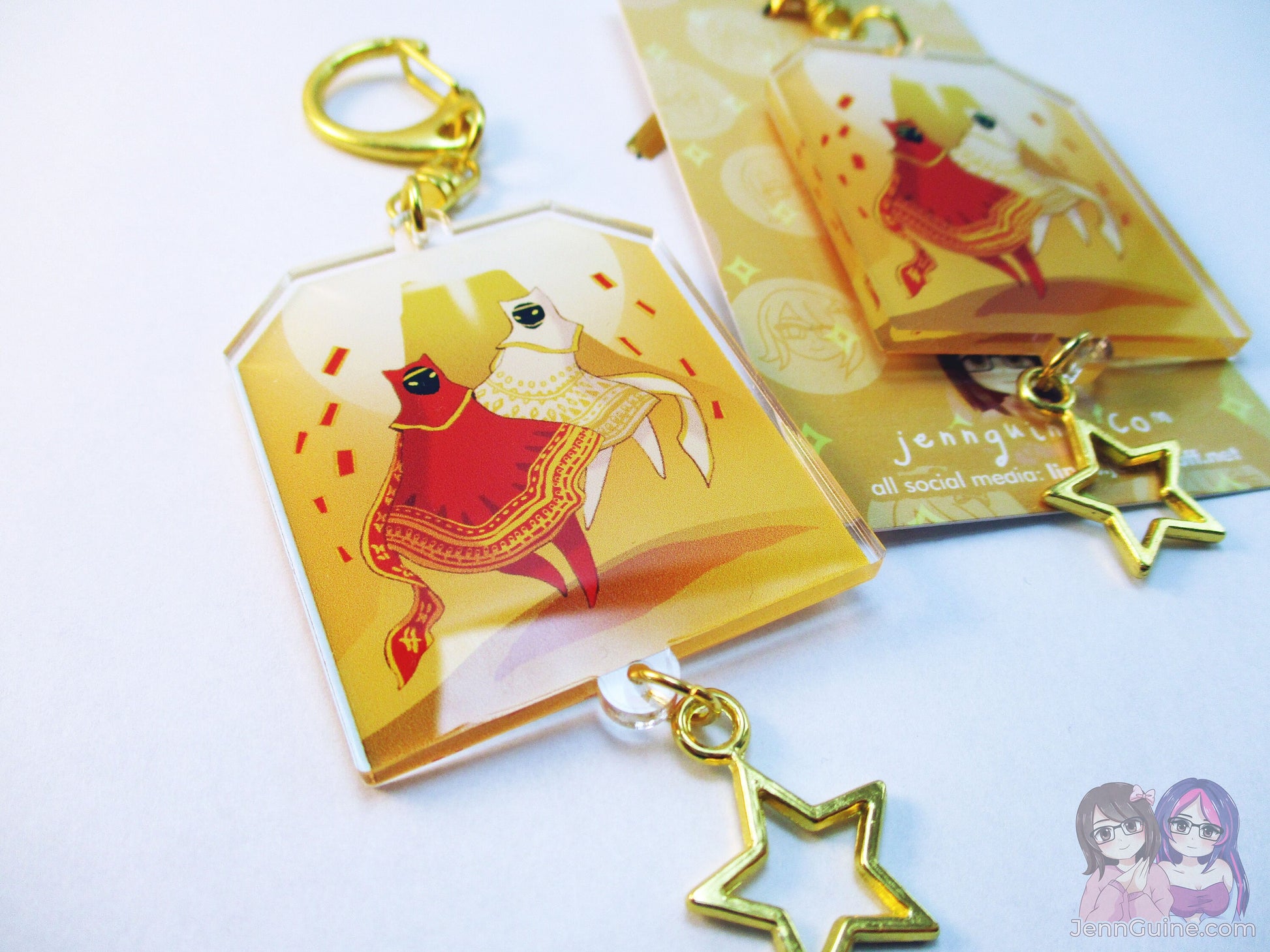 Journey Travelers White Robe and Red Robe Double Sided 2.5in Acrylic Keychain