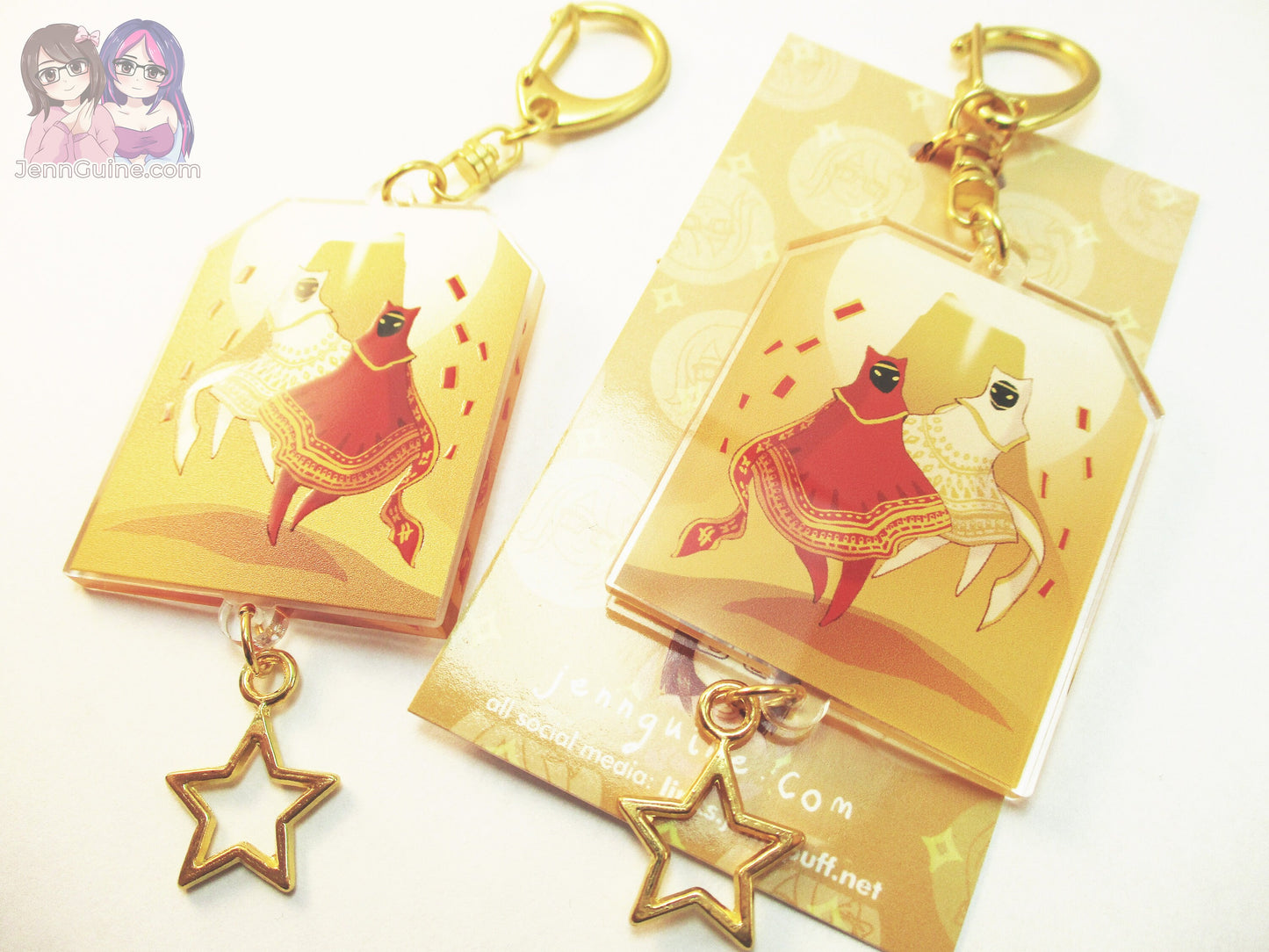 Journey Travelers White Robe and Red Robe Double Sided 2.5in Acrylic Keychain