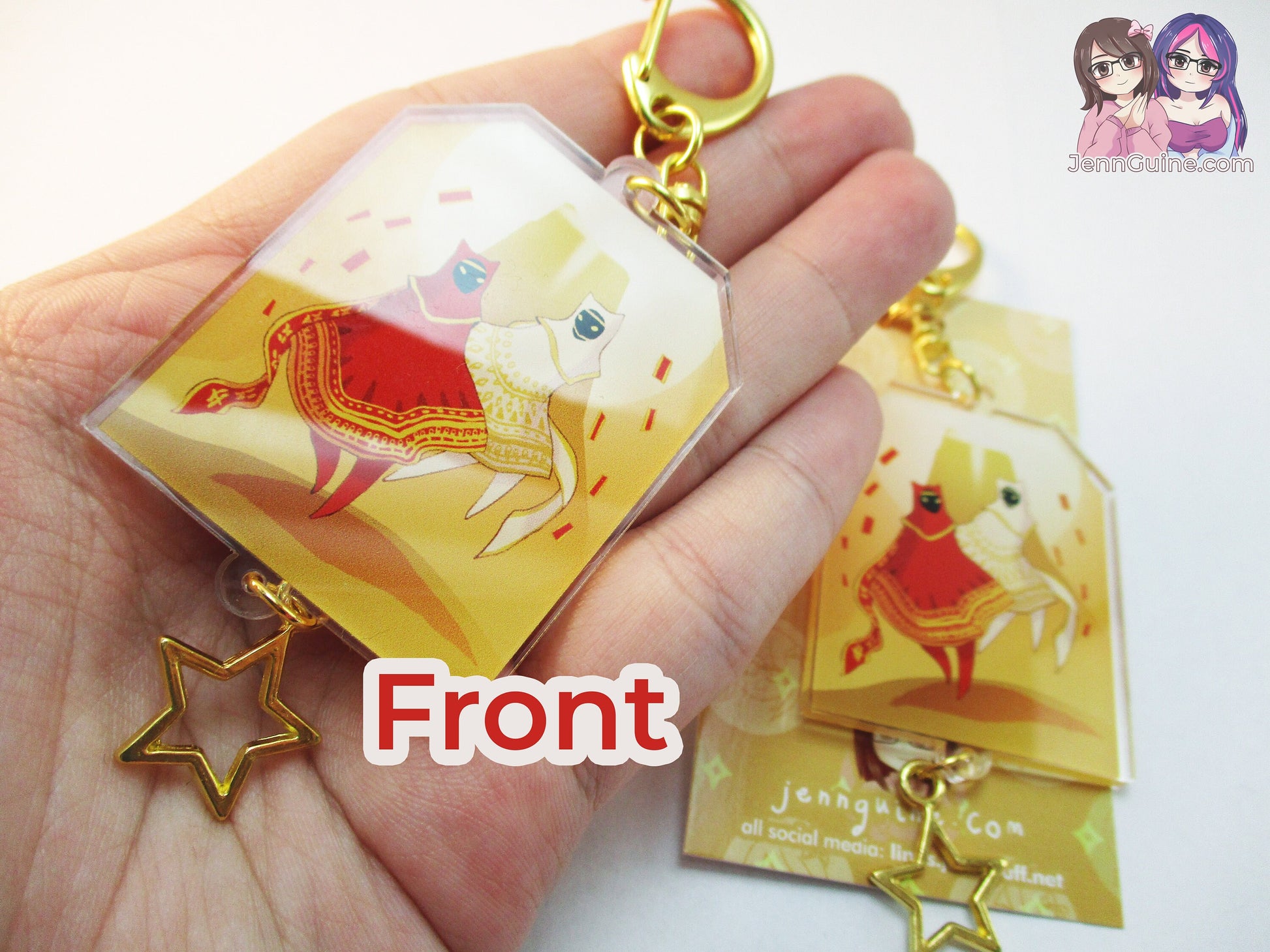 Journey Travelers White Robe and Red Robe Double Sided 2.5in Acrylic Keychain