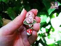 Cottagecore Wooden Pin - Woodland Bunny - NO RESTOCKS when sold out