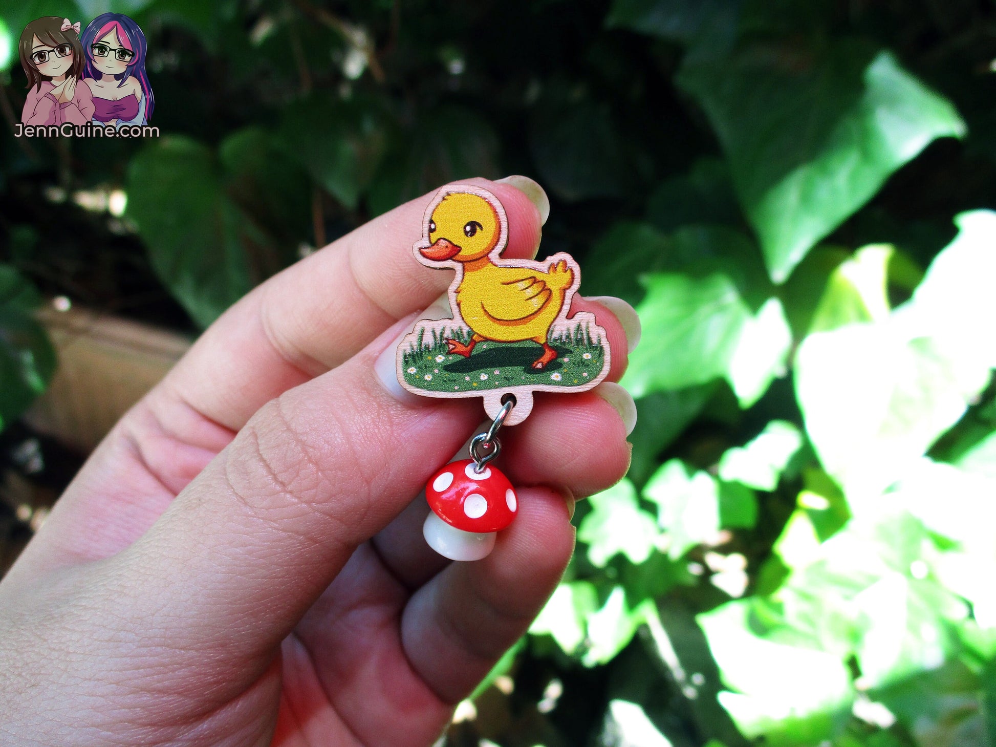 Cottagecore Wooden Pin - Woodland Duck - NO RESTOCKS when sold out