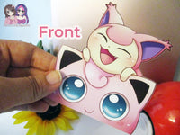 Jigglypuff Skitty Pink Pokemon 3in Peeker Peeking Sticker Die-Cut Decal