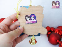 Fruits Basket Wooden Christmas Ornament - Yuki Tohru Kyo Stockings (read description)