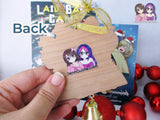 Yuru Camp Laid Back Camp Tent Wooden Christmas Ornament - Nadeshiko Rin Aoi Ena Chiaki (read description)