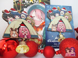 Yuru Camp Laid Back Camp Tent Wooden Christmas Ornament - Nadeshiko Rin Aoi Ena Chiaki (read description)