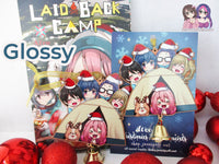Yuru Camp Laid Back Camp Tent Wooden Christmas Ornament - Nadeshiko Rin Aoi Ena Chiaki (read description)