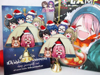 Yuru Camp Laid Back Camp Tent Wooden Christmas Ornament - Nadeshiko Rin Aoi Ena Chiaki (read description)