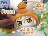 Himouto! Umaru-chan 3in Peeker Peeking Sticker Die-Cut Decal