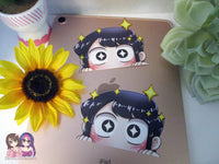 Komi-san Can't Communicate Peeker Peeking Sticker Die-Cut Decal