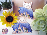 LOW STOCK Konata Izumi L u c k y | S t a r 3in Peeker Peeking Sticker Die-Cut Decal