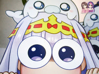 Sleepy Princess Syalis Sya Suya in the Demon Castle 3in Peeker Peeking Sticker Die-Cut Decal
