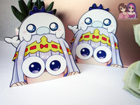 Sleepy Princess Syalis Sya Suya in the Demon Castle 3in Peeker Peeking Sticker Die-Cut Decal