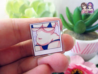 Polaroid Hot Bods - Thicc Tummy - Acrylic Pin (see pics for grades)
