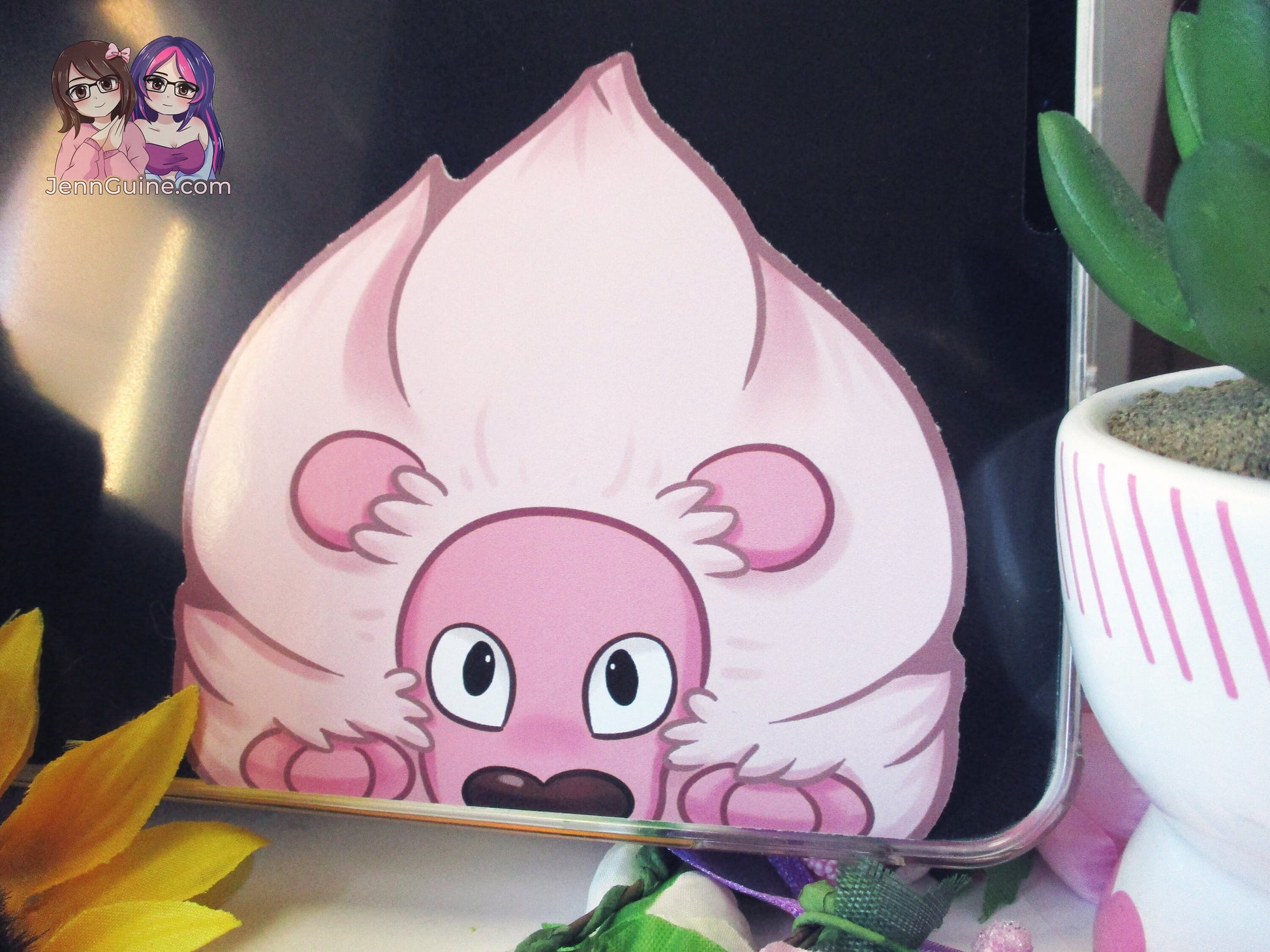 Steven Universe SU Pink Lion 3in Peeker Peeking Sticker Die-Cut Decal - No Plans to Restock