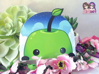 Junimo Stardew Valley Cute Kawaii Forest Spirit 3in Peeker Peeking Sticker Die-Cut Anime Decal (may not actually be as bright as in photos)