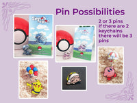 Mystery Bag, Mystery Grab Bag, Mix of Pins Keychains Stickers - N!ntend0 Theme (Pokemon, Splatoon, Animal Crossing, etc), Mystery Box