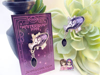 Dark Potion Eco Stainless Steel Metal Pin with Black Crystal Not Enamel Pin - Halloween Spooky Limited Quantity - Please read description