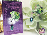Poison Potion Eco Stainless Steel Metal Pin with Green Crystal Not Enamel Pin - Halloween Spooky Limited Quantity - Please read description