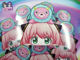Anya Forger Spy x Family Mr. Chimera 3.5in Kawaii Anime Cute Peeker Peeking Sticker Die-Cut Decal