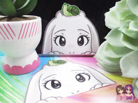 Undertale Toriel Snail Pie Butterscotch 3.5in Furry Cute Game Peeker Peeking Sticker Die-Cut Decal Deltarune