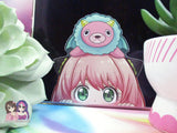 Anya Forger Spy x Family Mr. Chimera 3.5in Kawaii Anime Cute Peeker Peeking Sticker Die-Cut Decal
